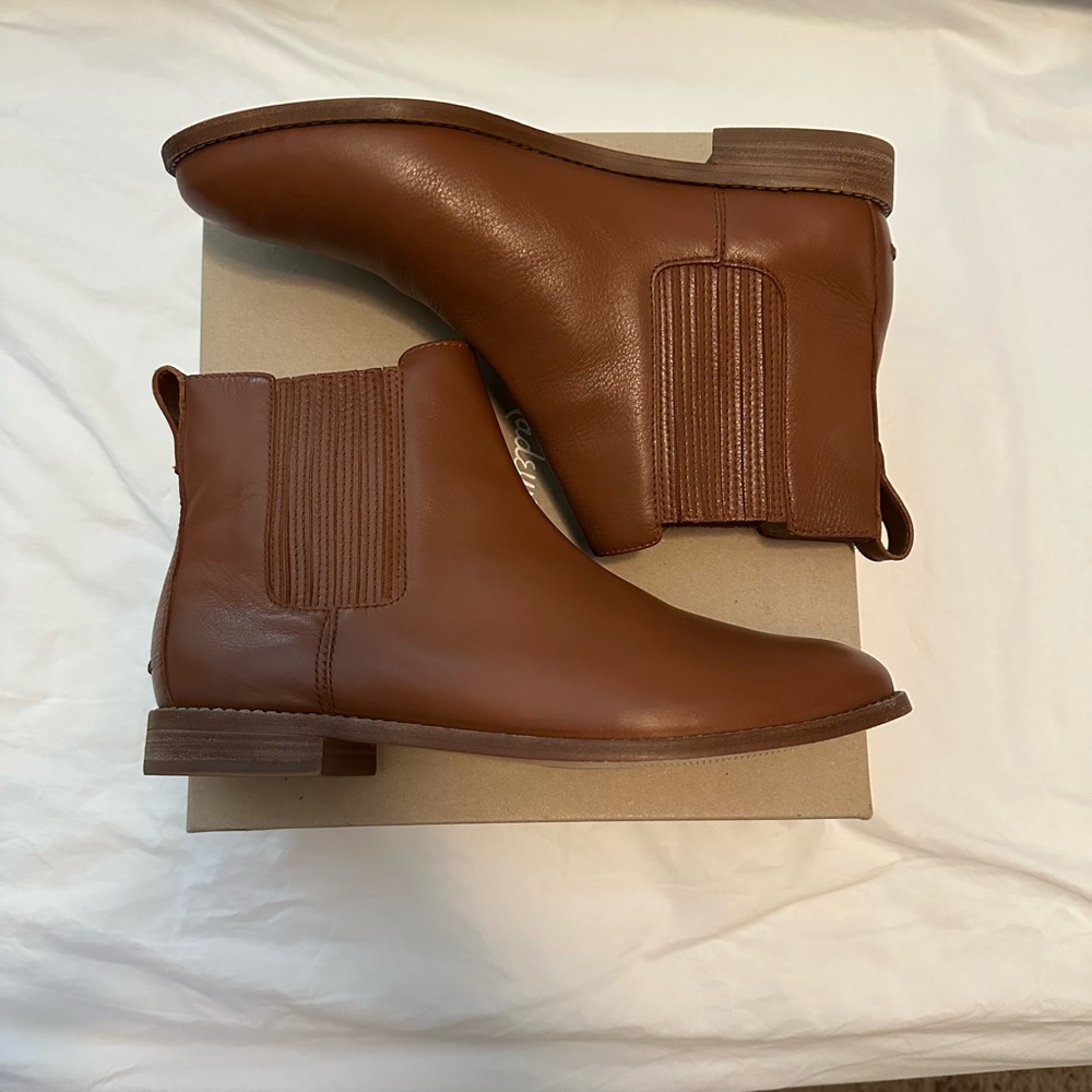 Madewell Brown Leather Ankle Boots